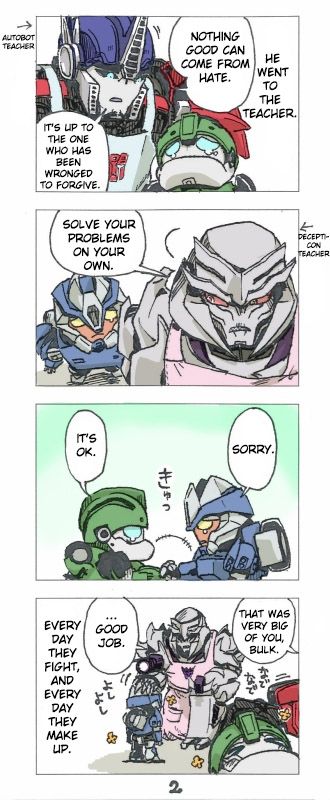 Aww so cute!!!! Transformers Prime Funny, Transformers Comics, Arcee Transformers, Transformers Soundwave, Transformers Fanart, Transformers Art Design, Transformers Megatron, Transformers Memes, Orion Pax