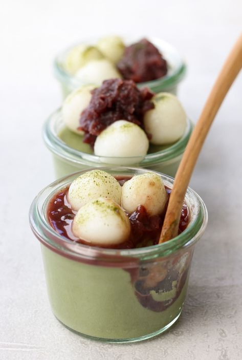 Hokkaido Milk Pudding, Matcha Pudding Recipe, Bakesale Ideas, Dessert Japanese, Japanese Pudding, Creamy Matcha, Healthy Japanese Recipes, Matcha Pudding, Healthy Pudding