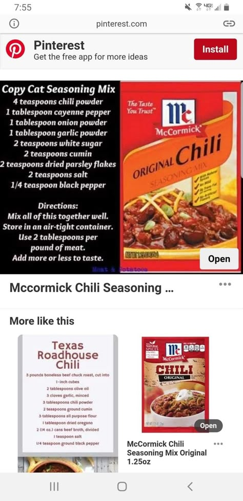 Copy cat McCormick Chili seasoning pack Copycat Chili O Seasoning, Mc Cormick Seasonings, What Spices Go In Chili, Chili Seasoning Packet Recipe, Homemade Chili Mix Recipe, Chili Soup Seasoning Recipe, Mccormick Chili Recipe Seasoning Mixes, Mccormick's Chili Seasoning, Mccormick Seasoning Recipes