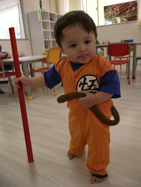 Baby Gohan Goku Costume, Funky Baby Clothes, Goku Cosplay, Baby Cosplay, Dragon Ball Z Shirt, Baby Kostüm, Parenting Done Right, Cute Costumes, Baby Halloween Costumes