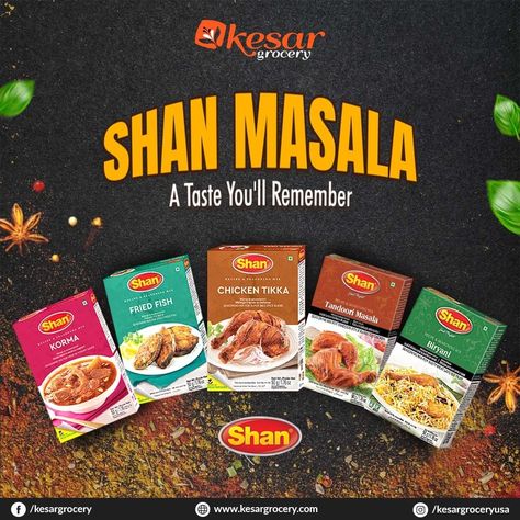 Do you want a quick and easy recipe with a luscious twist? . @kesargroceryusa, Bringing you the perfect blend of spices with Shan Foods' premium products. . Get ready to add a burst of flavour and magic to your meals! #shanfood #shanfoods #shanmasala #shanmasalas#shanmasalarecipes #shankitchen #spices #indianspices #spicesandherbs #justspices#spicesonline #kitchenspices #authenticindianspices Jam Bottle, Indian Herbs, Platter Ideas, Indian Grocery Store, Just Spices, Tandoori Masala, Social Media Advertising Design, Food Advertising, Kitchen Spices