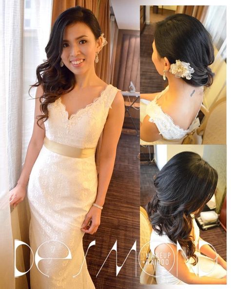 From Casual Days to Glam Nights: Side-Swept Hair Bridal Side Swept Hair, Side Bridal Hairstyles, Side Curls Hairstyles, Dinner Hairstyles, Side Swept Hair, Bridesmaid Hair Side, Wedding Sides, Side Curls, Ball Hair