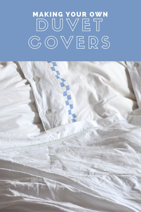 Homemade Duvet Covers, Duvet Cover Tutorial, Diy Duvet, Diy Bedding, Pretty Duvet Covers, Country Bedroom Design, Duvet Cover Diy, Hotel Collection Bedding, Queen Size Comforter