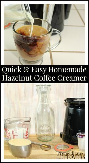 Hazelnut Coffee Creamer Recipe, Homemade Hazelnut Coffee Creamer, Hazelnut Coffee Creamer, Diy Coffee Creamer, Healthy Coffee Creamer, Hazelnut Creamer, Flavored Coffee Creamer, Homemade Coffee Creamer, Coffee Creamer Recipe