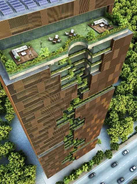 Biophilic Facade Design, Minimalist Building Architecture, Biophilic Architecture Building, Sustainable Facade Design, Biofilic Architecture, Biophilic Facade, Biophilic Workspace, Biophilic Building, Green Space Architecture