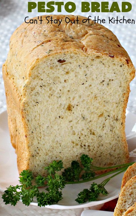 Garlic Herb Bread Machine Recipes, Garlic Herb Bread Machine, Dairy Free Bread Machine Recipes, Cmpa Recipes, Bread Machine Garlic Bread Recipe, Snack Breads, Olive Oil With Herbs, French Cruller, Garlic Herb Bread