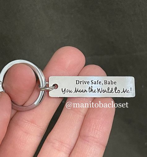 Keychain Ideas For Him, Diy Keychain For Him, Homemade Keychains For Him, Drive Safe Quotes For Him, Car Keychain Ideas For Him, Just Because Boyfriend Gifts, Keychain For Bf, Keychains For Him, Car Keychains For Him