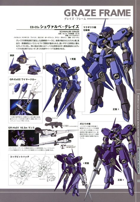 Frame Gundam: Schwalbe Graze gundam Graze Gundam, Anarchy Reigns, Gundam Bael, Jacksepticeye Fan Art, Gundam Ibo, 2000s Shows, Robot Design Sketch, Gundam Iron Blooded Orphans, Robot Suit