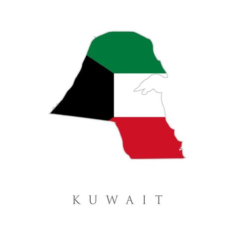 Kuwait Logo Design, Kuwait Map Art, Kuwait Logo, Kuwaiti Flag, Kuwait Map, Country Flags Icons, Kuwait Flag, Kuwait National Day, Military Tattoo