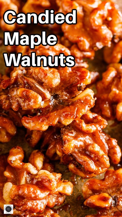 Candied Maple Walnuts are a breeze to make and less costly than store bought. Serve these homemade maple walnuts on your favorite salad! Candied Walnuts Recipe, Candied Walnut Recipe, Salad Topping, Classic Mashed Potatoes, Glazed Walnuts, Favorite Salad, Walnut Recipes, Hearty Casseroles, Salad Toppings