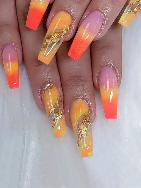 Multicolor  Collar    Color Nails Embellished   Beauty Tools Nagel Tips, Flower Nail Designs, Coffin Press On Nails, Pink Nail Designs, Nailed It, Fancy Nails, Nail Accessories, Flower Nails, Acrylic Nail Designs