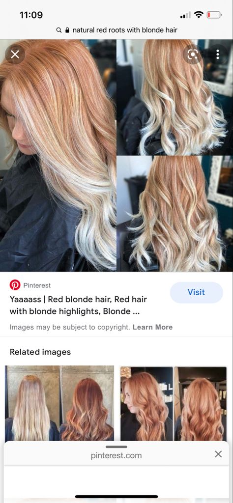 Blonde Hair Red Roots, Red Roots Blonde Hair, Red Roots Hair, Red Hair With Blonde Highlights, Red Roots, Yellow Blonde, Red Blonde Hair, Ashy Blonde, Red To Blonde