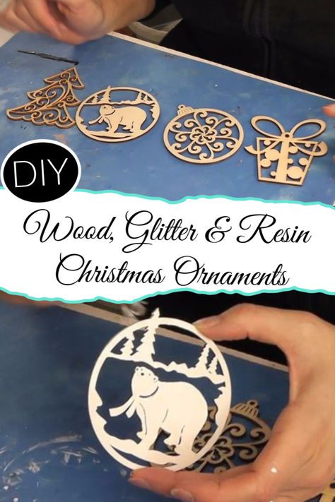 Dress up your holiday decor by crafting Christmas decorations. The beauty of creating your own Christmas decor is you can customize it to reflect your unique style and home decor ideas. Christmas craft ideas!  Resin crafts! #diy #diys #craft #crafts #crafting #howto  #handmade #homedecor #decor #makeover #makeovers #redo #repurpose #reuse #recycle #recycling #upcycle #upcycling  #unique #christmas #christmasdecor | sponsored Diy Christmas Gifts With Resin, Wood And Resin Christmas Ornaments, Wood And Resin Ornaments, Resin Crafts For Christmas, Christmas Resin Crafts To Sell, Epoxy Resin Christmas Gift Ideas, Christmas Resin Ideas Diy, Resin Ornaments Christmas Decorations, Resin Christmas Ideas