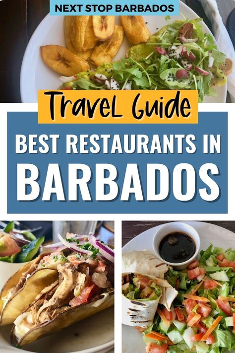 Three images of food from the best Barbados Restaurants with text overlay that reads "Best Restaurants in Barbados Travel Guide" Things To Do In Barbados, Barbados Outfits, Barbados Restaurants, Best All Inclusive Resorts In Barbados, Travel Barbados, Best Restaurants In Barbados, Barbados Food, Oistins Barbados, Barbados Vacation