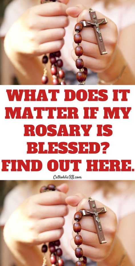 What Does it Matter if my Rosary is Blessed? #Rosary #bless #God #Jesus #catholicfaith #September2020 #Prayerinspiration #Powerful How To Pray The Rosary Catholic, Saying The Rosary How To Pray, Importance Of Praying The Rosary, Rosary In Latin, Rosary Guide, Traditional Polished Beads Rosary For Meditation, Praying The Rosary Catholic, Saying The Rosary, Rosary Prayers Catholic