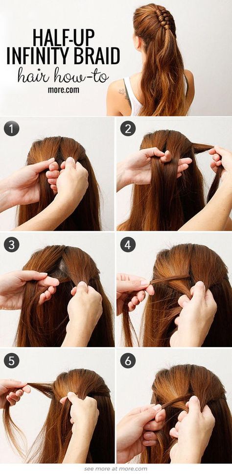 55 Hairstyles To Tame Frizzy or Curly Hair – Stay at Home Mum Infinity Braid, Asymmetrical Hairstyles, Shoulder Hair, Super Hair, Funky Hairstyles, Girls Braids, Mini Top, Penteado Cabelo Curto, Half Up Hair