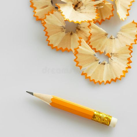 Pencil shavings. Sharpened pencil on white background. High angle view , #affiliate, #Sharpened, #pencil, #Pencil, #shavings, #white #ad Pencil Shavings, Brand Manual, High Angle, Pencil Sharpener, Perfect Image, Picture Library, View Image, Royalty Free Images, Shaving