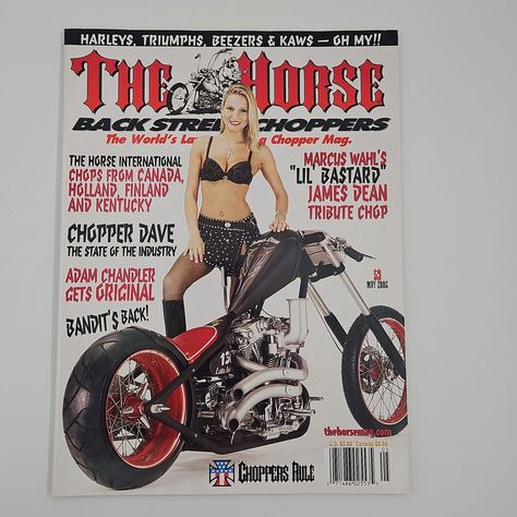 Horse Motorcycle, Charlie Horse, Motorcycle Magazine, Magazine Pictures, I'm Broke, Old Magazines, The Horse, Chopper, Horses