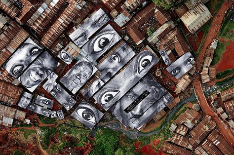 Favelas Brazil, Inside Out Project, Jr Art, French Street, Art Women, French Photographers, Big Art, Roof Top, Top Art