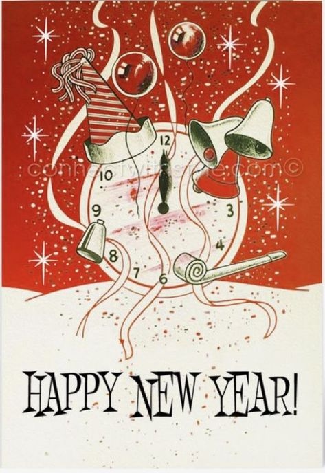 Nye Graphics, Sandwich Poster, December Bujo, Vintage New Years, 1950s Glamour, Vintage Happy New Year, Cocktail Prints, Merry New Year, Jam Sandwich