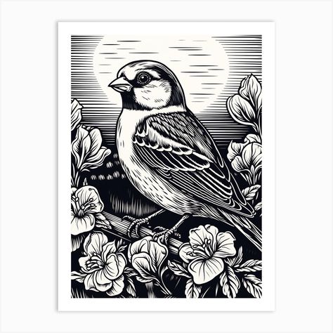 Fine art print using water-based inks on sustainably sourced cotton mix archival paper. • Available in multiple sizes • Trimmed with a 2cm / 1" border for framing • Available framed in white, black, and oak wooden frames. Tags: PJ-8349-4871 Bird Engraving, Linocut Prints Art, Linear Art, Concert Poster Design, Monochromatic Art, Linoleum Print, Mayan Art, Lino Art, Engraving Art