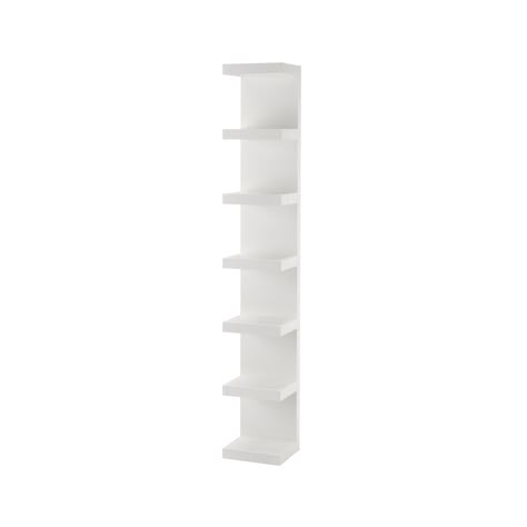 LACK Wall shelf unit, white - IKEA At Home Salon Decor, Lack Wall Shelf Unit Ideas, Shelf Unit Ideas, White Shelves Bedroom, Ikea White Furniture, Ikea Wall Unit, Ikea Wall Shelf, Ikea Lack Shelf, Ikea Shelf Unit