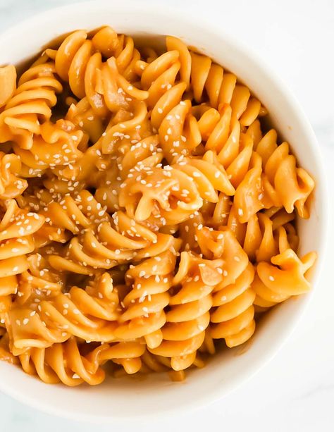 Miso Pasta, Tahini Pasta, Sauteed Tofu, Cream Cheese Pasta, Favorite Pasta Recipes, White Miso, Weeknight Dinner Recipes Easy, Weeknight Dinner Recipe, Pasta Shapes