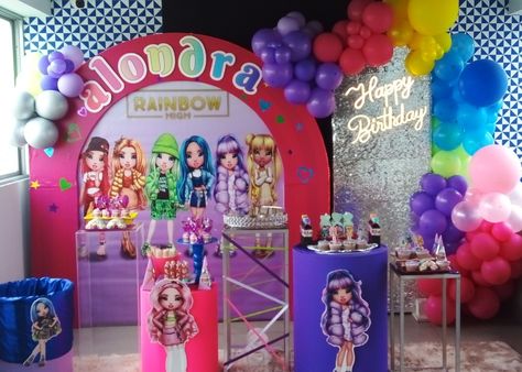 Rainbow High Birthday Party Ideas, Rainbow High Party Ideas, Rainbow High Birthday Party, Easter Color Nails, Rainbow High Birthday, Rainbow High Party, Monster High Birthday Party, Easter Color, Girl Party Ideas