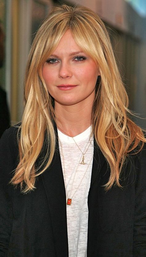 Kristen Dunst Kristen Dunst, Bangs For Round Face, Easy Hairstyles For Medium Hair, Bangs Short, Round Face Shape, Super Hair, Kirsten Dunst, Short Hair Styles Easy, Easy Hairstyles For Long Hair