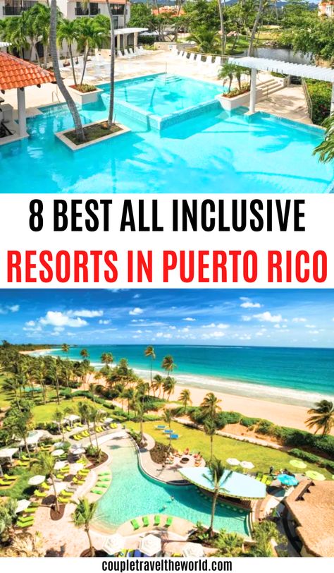 8 Best All Inclusive Resorts In Puerto Rico. Puerto Rico Honeymoon All Inclusive, All Inclusive Resorts Puerto Rico, Best Resorts In Puerto Rico, All Inclusive Puerto Rico, Best All Inclusive Resorts For Couples, Puerto Rico Couples Vacation, Best All Inclusive Resorts For Adults, Things To Do In Puerto Rico, Puerto Rico Resorts