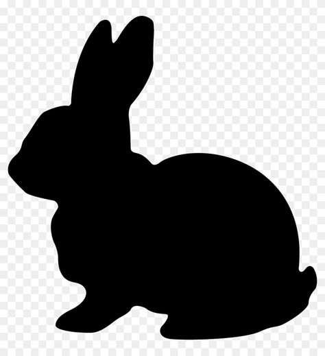 Rabbit Sillouhette, Rabbit Svg Free, Rabbit Free Printable, Cute Rabbit Clipart, Rabbit Clipart, Art Rabbit, Rabbit Silhouette, Crochet Graphs, Barn Wood Crafts