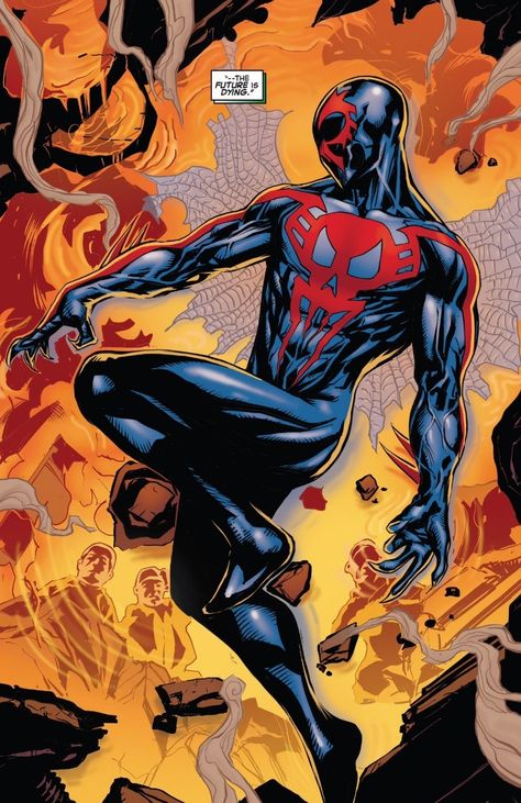 Spiderman 2099 by Patrick Gleason Marvel 2099, Venom Carnage, Comics Anime, Marvel Venom, Marvel Spiderman Art, Marvel Comic Universe, Spiderman Comic, Marvel Comics Art, Man Vs