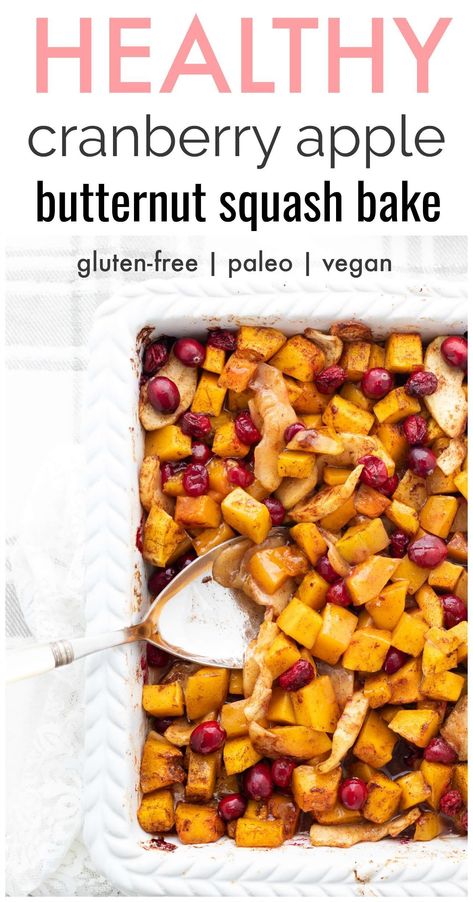 Have you ever tried Squash apple cranberry bake? Follow the recipe below to make it at home. Apple Casserole, Gluten Free Holiday Recipes, Cranberry Baking, Healthy Butternut Squash, Butternut Squash Apple, Holiday Appetizers Recipes, Gluten Free Sides, Baked Squash, Healthy Living Recipes