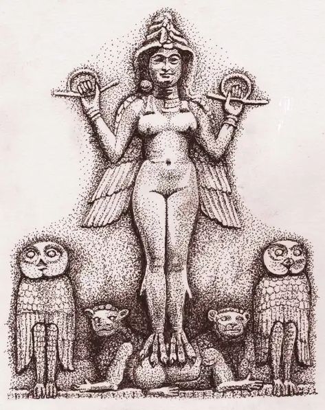 Joseph Campbell: …the Sumerian myth of the goddess Inanna’s descent to the nether world. – Carl Jung Depth Psychology Ishtar Goddess, Clay Relief, Joseph Campbell, Ancient Mesopotamia, Queen Of Heaven, Occult Art, Goddess Art, Carl Jung, Mesopotamia