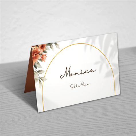 SERENITY | Wedding Seat Card, Table seat card,Editable Place card, table seating card,table number Table Seating Cards, Place Card Table, Seating Cards, Card Table, Wedding Seating, Table Number, Table Cards, Place Card, Table Seating