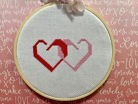 Mini Heart Cross Stitch, Friends Cross Stitch Pattern, Heart In Hand Cross Stitch Patterns, Human Heart Cross Stitch Pattern, Cross Stitch Love Heart, Love Cross Stitch Pattern, Valentine’s Day Cross Stitch Patterns Free, Romantic Cross Stitch, Stitch Crafts