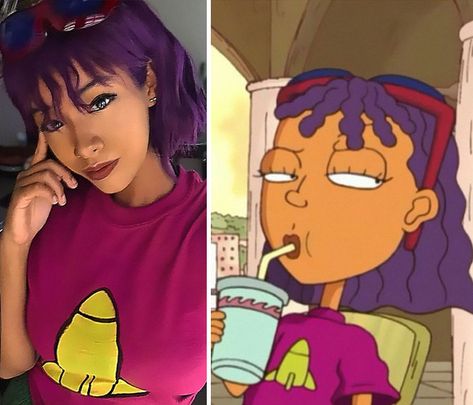 Reggie Rocket Power, Alyson Tabbitha, Costumes Makeup Ideas, Halloween Cosplay Ideas, Princess Kida, Costume Box, Black Cosplayers, Girl Makeover, Rugrats All Grown Up