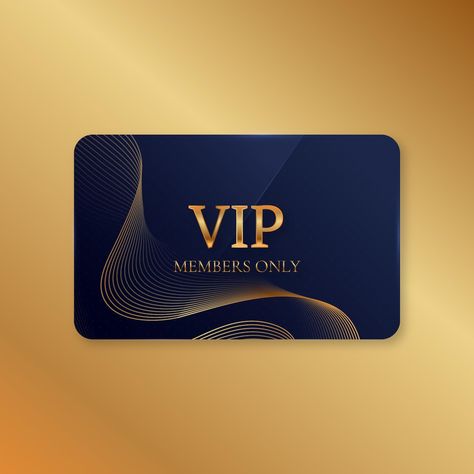 Free Vector | Realistic luxurious vip card template Voucher Design, Vip Card, Card Templates Free, Membership Card, Loyalty Program, Design Business, Graphic Design Logo, Vector Photo, Design Logo