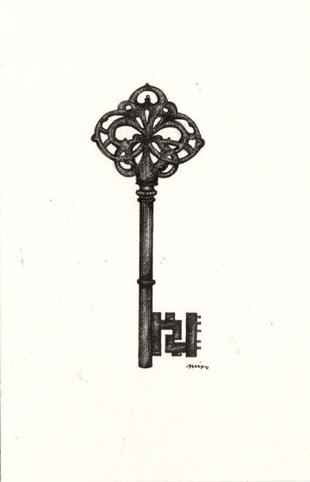 Skeleton Key Tattoo, Key Tattoo Designs, Skelton Key, Key Drawings, Key Tattoos, Key Tattoo, Old Keys, Old Key, World Tattoo