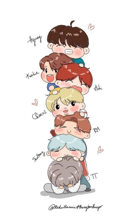 Chibi Bts, Chibi Wallpaper, Karakter Disney, Taehyung Fanart, Bts Wallpaper Lyrics, Cartoon Boy, Bts Drawings, Dessin Adorable, Bts Chibi