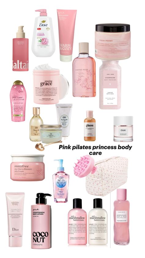 Body care Pink Body Care Products, Pink Hygiene Products, Pink Hygiene, Pink Body Care, Scent Combos, Pink Products, Pink Pilates Princess, Pink Pilates, Pilates Princess