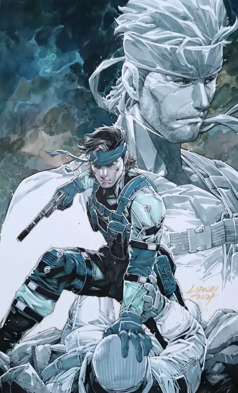 Big Boss Metal Gear Fan Art, Solid Snake Fan Art, Metal Gear Wallpaper, Metal Gear Fanart, Metal Gear Concept Art, Metal Gear Solid Fanart, Metal Gear Solid Artwork, Metal Gear Snake, Gray Fox Metal Gear