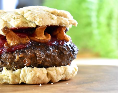 Moose Burgers on Bannock Buns - Backcountry Hunters and Anglers Home Made Burgers Recipe, Cranberry Ketchup, Home Made Burgers, Moose Meat, Ketchup Recipe, Burger Meat, Duck Fat, Wild Game Recipes, Compound Butter