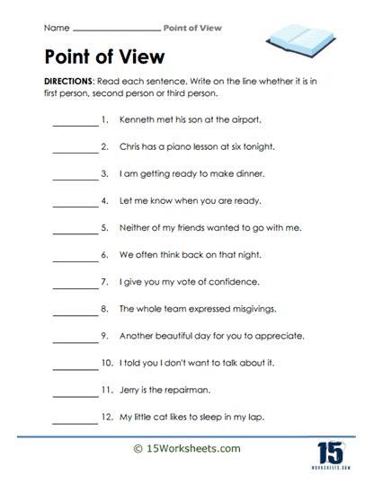 Sentence Sightseer Worksheet - 15 Worksheets.com Sentence Correction Worksheets 2nd Grade, Point Of View Worksheet, Sentence Correction Worksheets, Writing Sentences Worksheets, Sentence Correction, Points Of View, Student Life Hacks, Sentence Writing, Reading Worksheets