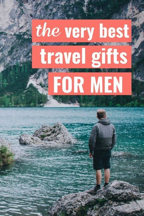 Got a traveling man your life with a special occasion coming up? Here are the best travel gifts for men. He'll love these gifts for men who love to travel. These are perfect Christmas gift ideas. Gifts For Travelers Men Unique, Travel Essentials For Men, Travel Gifts For Men, Traveling Husband, Gifts For Young Men, Travel Themed Gifts, Travel Accessories For Men, Best Travel Gifts, Travel Essentials Men