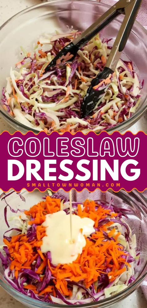 Look no further than the BEST Coleslaw Dressing ever! Sweet and creamy, this simple salad dressing tastes so delicious. This DIY condiment is also great for sandwiches and wraps, or even a dipping sauce. Plus, 7 ingredients are all you need for this easy homemade staple! Sweet Coleslaw Dressing, Best Coleslaw Dressing, Sweet Coleslaw, Coleslaw Dressing Recipe, Coleslaw Recipes, Sandwiches And Wraps, Shrimp Pasta Salad, Cabbage Salad Recipes, Coleslaw Dressing