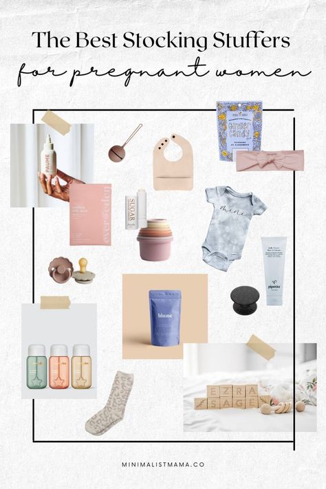 This is the *ULTIMATE* list of stocking stuffers for pregnant women (or wife!). From the first trimester to postpartum, these small gift ideas are *exactly* what expecting mom-to-bes want, and NEED! Gifts For Pregnant Friends, Gift Ideas For Pregnant Women, Gift For Pregnant Friend, Sticking Stuffers, Gifts For Pregnant Friend, Fun Stocking Stuffers, Small Gift Ideas, Expecting Mother Gifts, Gifts For Pregnant Women