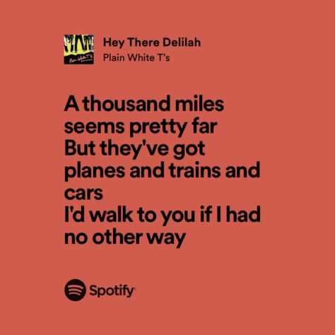 Hey There Delilah Lyrics, Hey There Delilah, Plain White Ts, Lyric Art, Green Day, Hey There, Plain White, Pretty Words, White T