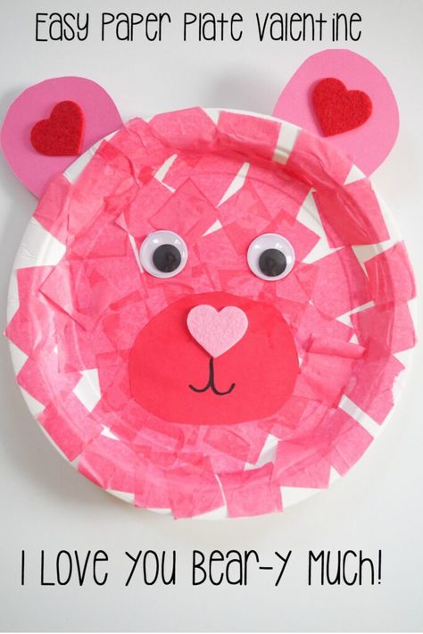 Toddler Craft Valentines Day, Paper Plate Crafts For Kids Valentine, Hearts Crafts For Toddlers, Valentines Paper Plate Crafts, Valentines Arts And Crafts For Preschool, Vale Tines Day Crafts For Kids, Valentines Day Pre K Crafts, Paper Plate Valentine Craft, Valentines Crafts For Kids Preschool For Parents