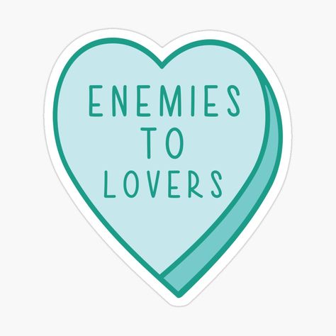 Get my art printed on awesome products. Support me at Redbubble #RBandME: https://www.redbubble.com/i/sticker/Enemies-To-Lovers-Candy-Heart-Tropes-Book-Blue-by-SouQ-Art/148636747.EJUG5?asc=u Enemies To Lovers Stickers, Stickers Book Aesthetic, Books Stickers, Best Stickers, Kindle Stickers, Typographic Logo Design, Book Stickers, Candy Stickers, Bubble Stickers